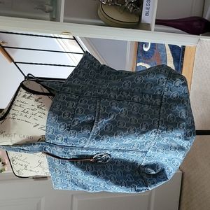 Michael Kors super large denim handbag